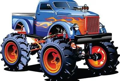 Monster truck jigsaw puzzle