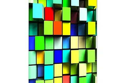 Colored 3D Cubes jigsaw puzzle