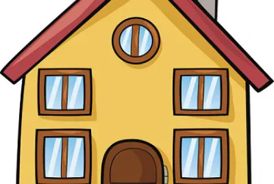 Its a small house, and its yellow