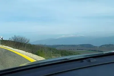 Golan Heights, Israel, view from the car