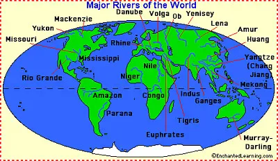 Major World Rivers jigsaw puzzle