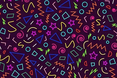 Memphis Neon Geometric