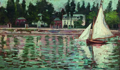 Monet bords de seine dÃ©tail