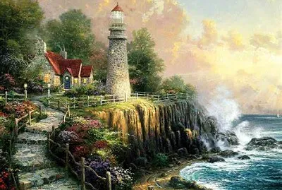 Mer et phare