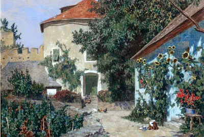 Max Suppantschitsch cour fleurie