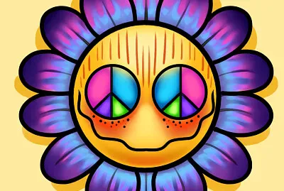 Hippie Smiley Face