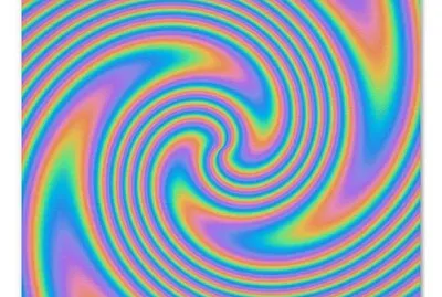 Multicolor Psychedelic Twist Swirl jigsaw puzzle