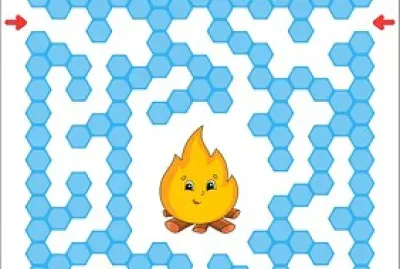 color maze game for kids