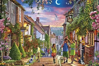 פאזל של paseo por el pueblo