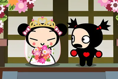 garu encuentra a pucca vestida de novia pucca jigsaw puzzle
