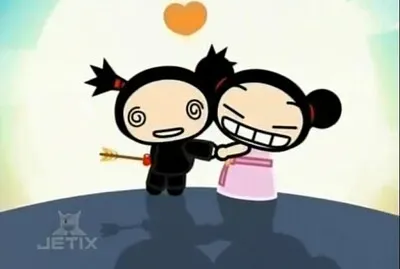 pucca flecho a garu con una flecha de cupido pucca jigsaw puzzle