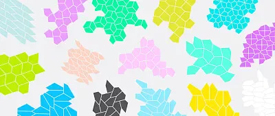 פאזל של Hex tiling