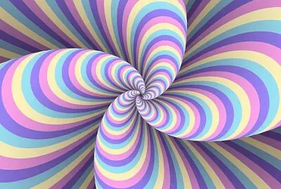 פאזל של Pastel Multicolor Abstract Stripe Distortion