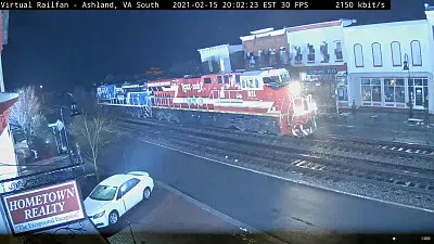 Q410  CSX-911   CSX 1776 engines at night jigsaw puzzle