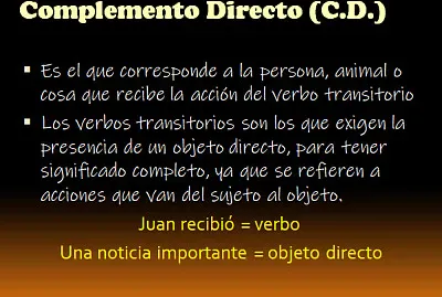 complemento directo