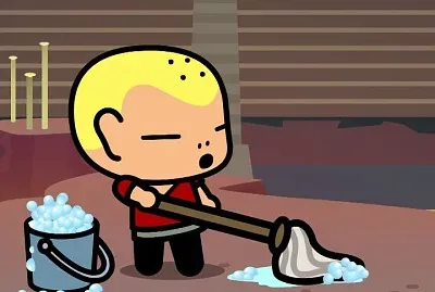 dada limpiando por ordenes pucca jigsaw puzzle