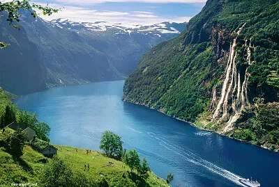 AB - Geirangerfjord, voile de la mariee, Norvege