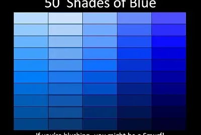 50 shades of blue