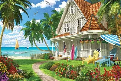 פאזל של Casita en la playa