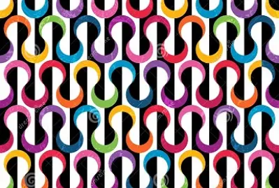 colored geometric pattern