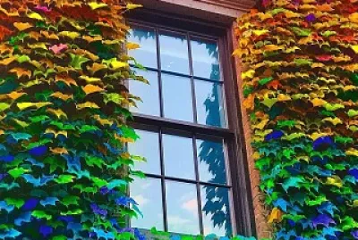 Colorful Window Foilage jigsaw puzzle