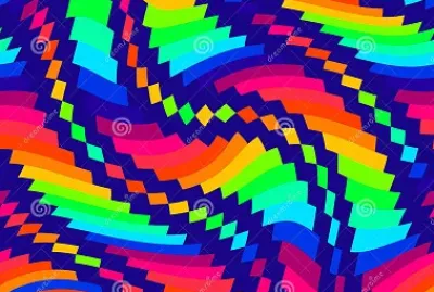 Bright curved colors of the rainbow spectrum
