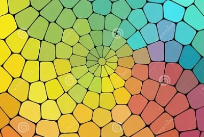 Color Magic Pattern Of Geometric Shapes