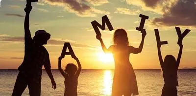 Una familia que el amorosa que comparte y se ama jigsaw puzzle