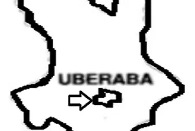 Mapa da cidade de Uberaba