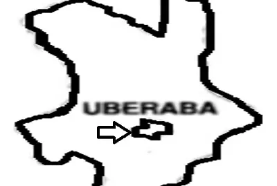Mapa da cidade de Uberaba
