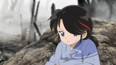 setsuna esta en las ruinas de un bosque hanyo no yashahime jigsaw puzzle