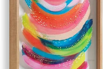 Framed Colored Glass