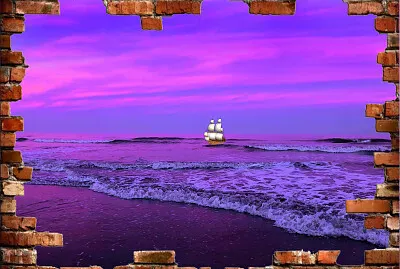 Ship at sunset