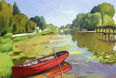 פאזל של Marquet la barque rouge