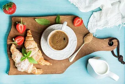 coffee and croissant