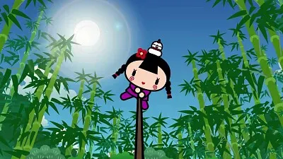 ching intenta esquivar los ataques de tobe pucca jigsaw puzzle