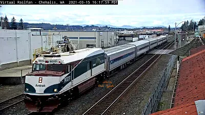 Amtrak engine #-90251 at Chehalis,WA/USA jigsaw puzzle
