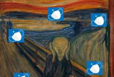 פאזל של Releitura da obra O Grito- Edvard Munch