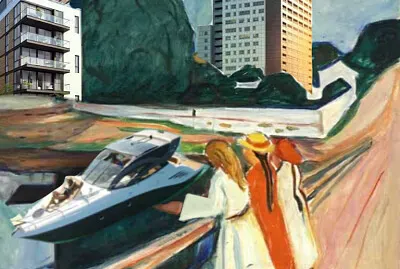 פאזל של Releitura da obra Sem título de Edvard Munch