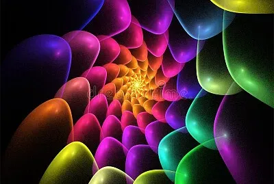 bubbles glass spiral