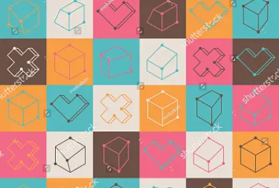 Colorful squares Pattern