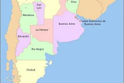 Mapa de Argentina y sus Provincias