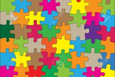 פאזל של colorful jigsaw