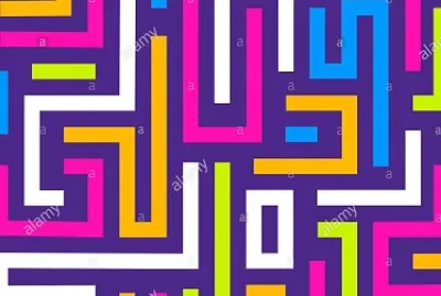colorful maze puzzle