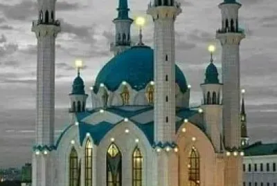 Catedral azul en Rusia jigsaw puzzle