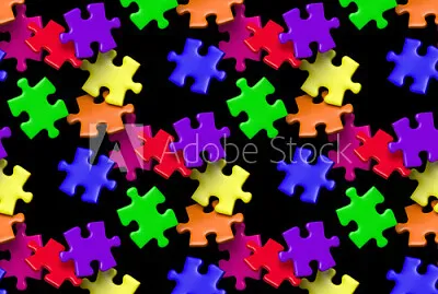 פאזל של colorful puzzle pieces  2