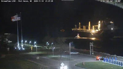  "saltie  " Jamno northbound into Lake Huron, Night, Pilot Boat jigsaw puzzle