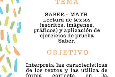 Temas y objetivos de saber 4°