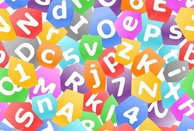 colorful letters jigsaw puzzle