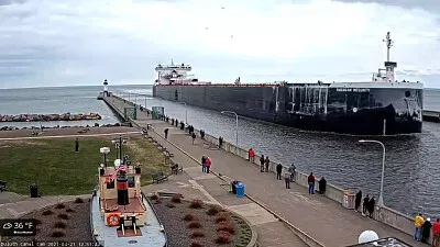 American Integrity Freighter at Duluth